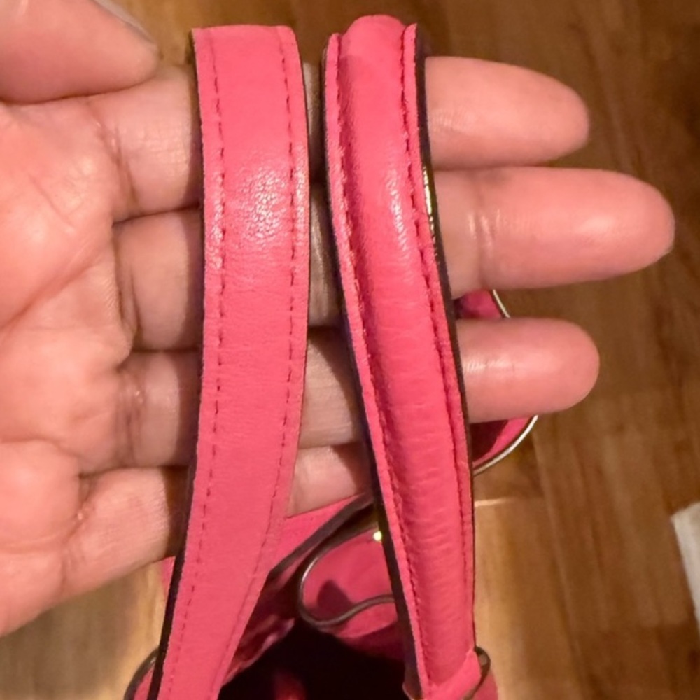 Coach Hot Pink Leather Shoulder Bag • LIKE NEW - Picture 12 of 13